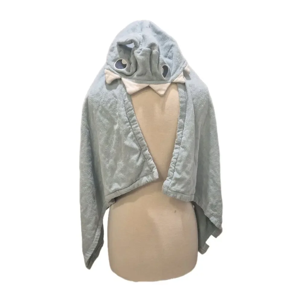 Green Hooded Shark Bath Towel 100% Cotton 46x23